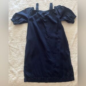 Chico’s Linen off shoulder dress with pockets size M